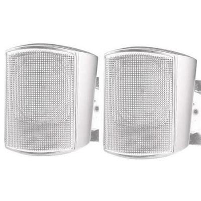 Surface-Mount Satellite Speaker for Subwoofer-Satellite Loudspeaker System - White Pair